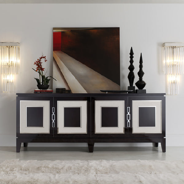 Chic media console with modern design