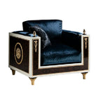 Luxurious Boxy Armchair with Rich Detailing