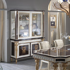 Sophisticated Brown and Cream Sideboard: A Blend of Classic Elegance