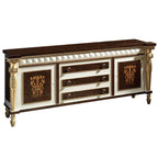 Sophisticated Brown and Cream Sideboard: A Blend of Classic Elegance