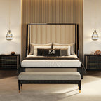 Contemporary Platform Bed with Bold Design