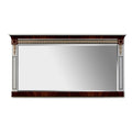 Elegant Horizontal Mirror with Decorative Accents
