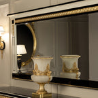 Luxurious Horizontal Mirror with Ornate Detailing