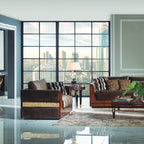 Chic Armchair with Luxurious Detailing