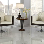 Elegant Round Side Table with Distinctive Design