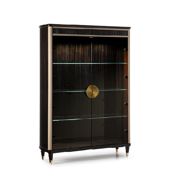 Elegant Glass Display Cabinet with Modern Design
