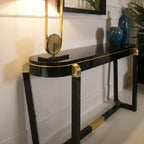 Elegant Console Table with Art Deco Influence