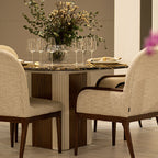 Stylish Upholstered Dining Chair with Elegant Design