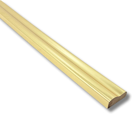 Pre-Finished White MDF Dado Rail – 115 cm | Waterproof, Decorative Wall Moulding | No Painting Required (Light Gold)