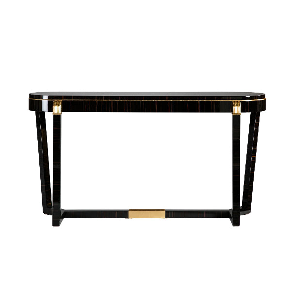 Elegant Console Table with Art Deco Influence