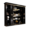 Elegant Black Display Cabinet: A Showcase of Artistry and Functionality