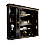Elegant Black Display Cabinet: A Showcase of Artistry and Functionality