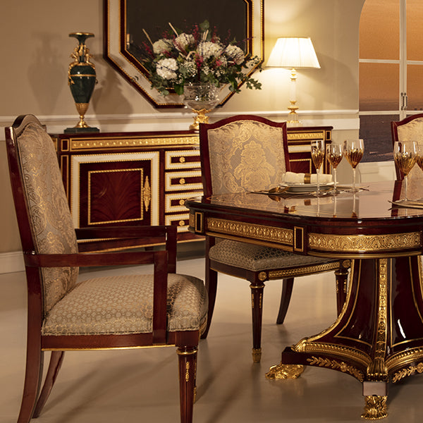 Classic Upholstered Armchair with Timeless Elegance