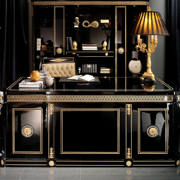 Luxurious Black and Gold Chest: A Statement of Elegance
