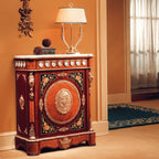 Exquisite Cabinet with Intricate Marquetry and Elegant Gold Accents
