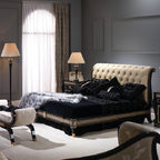 Elegant Upholstered Bed with Chic Design