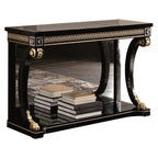 Luxurious Console Table with Elegant Gold Accents
