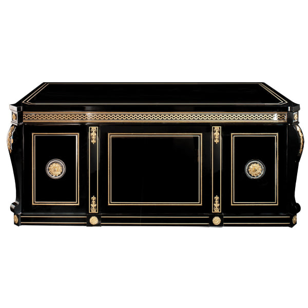 Luxurious Black and Gold Chest: A Statement of Elegance