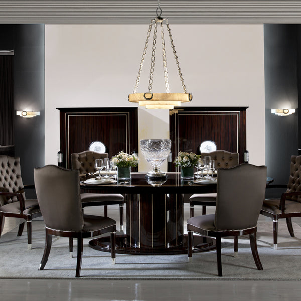 Elegant media console with intricate design
