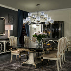 Exquisite Shield-Back Dining Chair with Luxurious Details