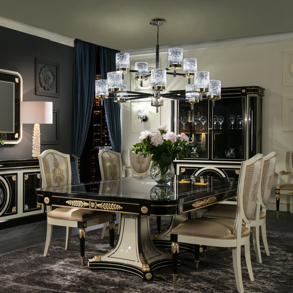 Exquisite Shield-Back Dining Chair with Luxurious Details