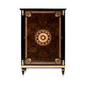 Elegant Brown and Black Cabinet: A Timeless Masterpiece