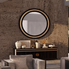 Sleek Console Table with Stylish Mirror and Elegant Decor