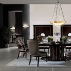 Elegant Tufted Armchair with Rich Upholstery and Timeless Appeal