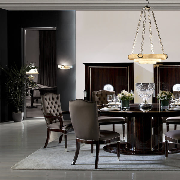 Elegant Tufted Armchair with Rich Upholstery and Timeless Appeal