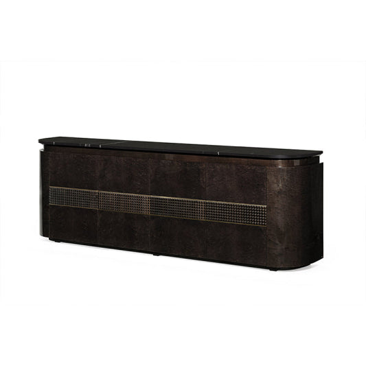 Sleek and Modern Media Console with Unique Detailing – High-quality home furnishing