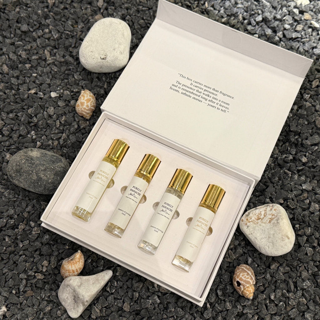 Purely Panache Luxury Perfume Discovery Set – 4 × 15ml Extrait de Parfum | Unisex