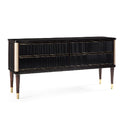 Elegant Art Deco-Inspired Console Table with Rich Textures and Sleek Lines