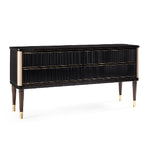 Elegant Art Deco-Inspired Console Table with Rich Textures and Sleek Lines