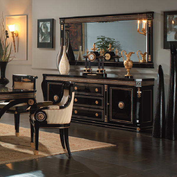 Sophisticated Display Cabinet with Glass Front and Intricate Details