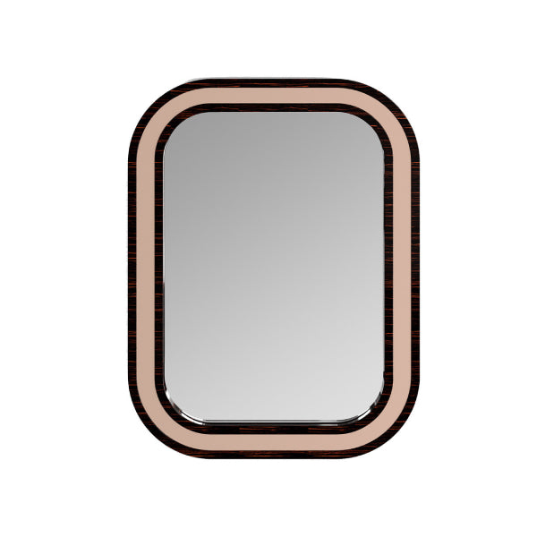 Chic Console Table with Contemporary Mirror and Urban View