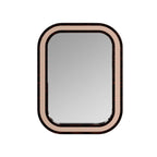 Chic Console Table with Contemporary Mirror and Urban View