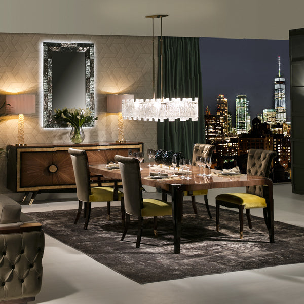 Elegant Modern Dining Room with Stunning City Views