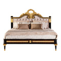 Opulent Upholstered Bed with Regal Detailing