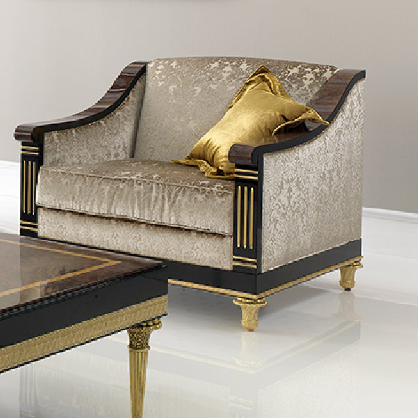 Chic Armchair with Luxurious Finish