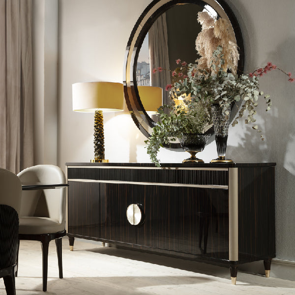 Stylish Media Console with Elegant Detailing