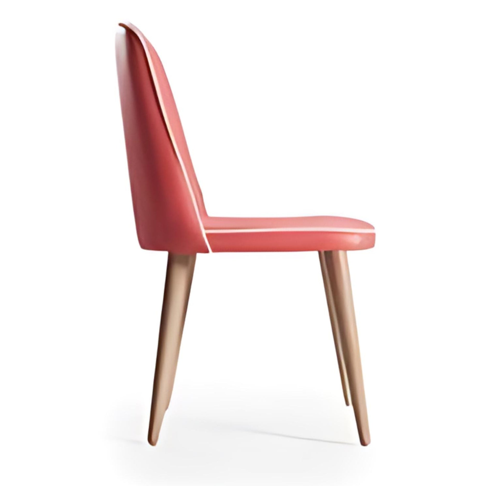 Bright Coral Upholstered Dining Chair: A Splash of Color and Comfort