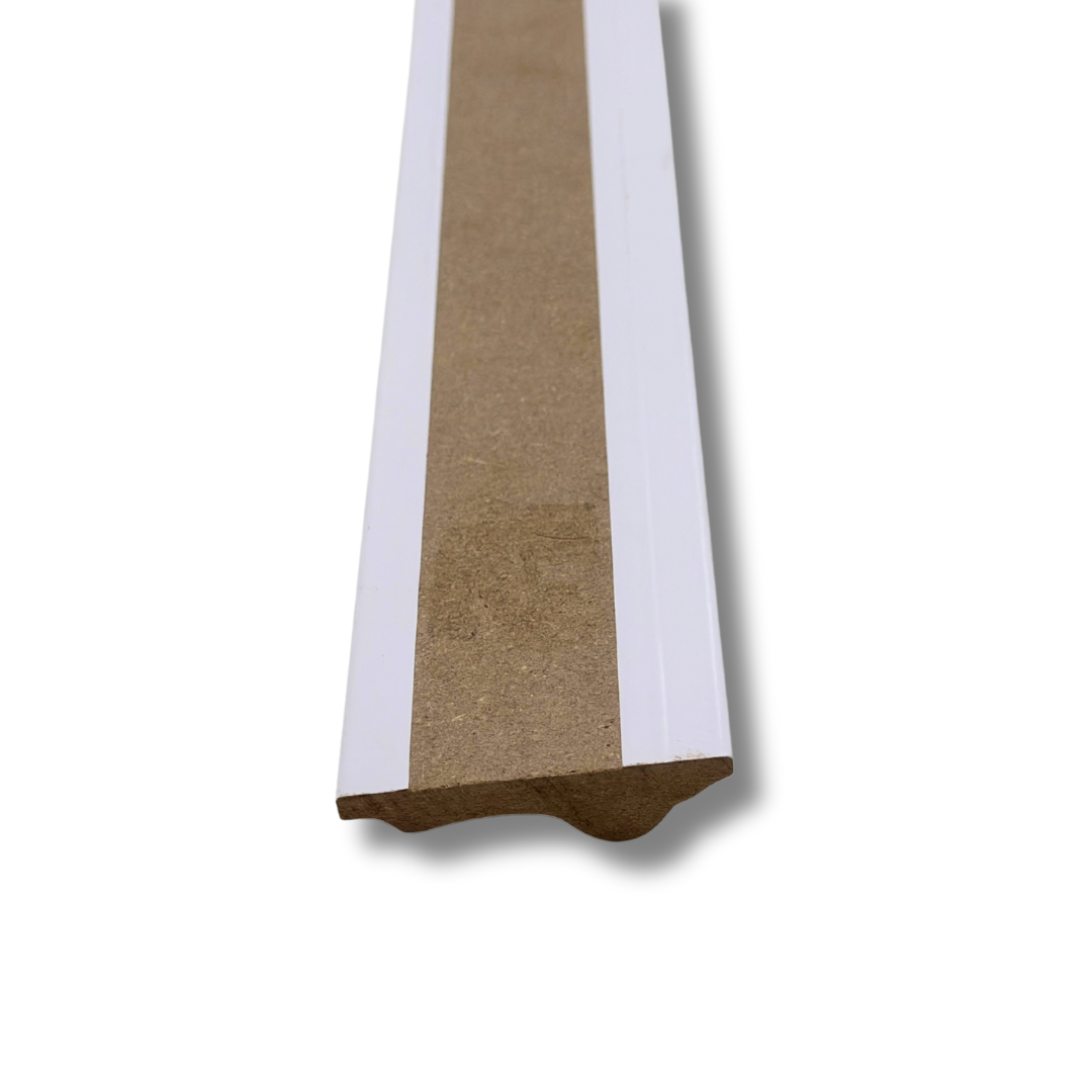 Pre-Finished White MDF Dado Rail Moulding - Wall Trim – 117 cm Decorative Wall Trim
