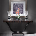 Sophisticated Console Table with Striking Curves and Luxurious Finishes