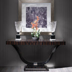 Sophisticated Console Table with Striking Curves and Luxurious Finishes