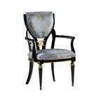 Chic Upholstered Armchair with Glamorous Design