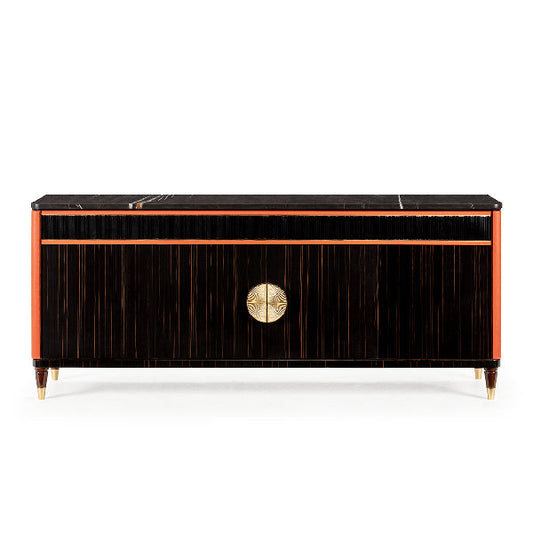 Sophisticated Media Console with Unique Accents – High-quality home furnishing