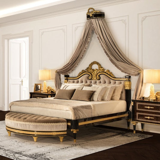 Luxurious Canopy Bed with Exquisite Detailing