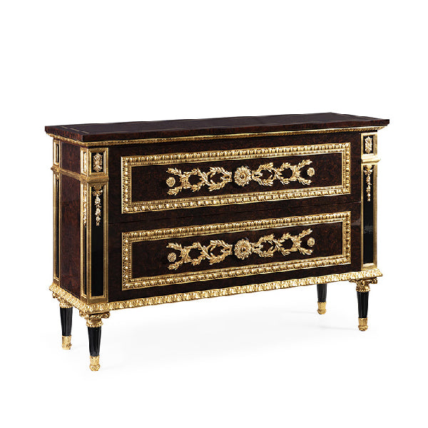 Luxurious Sideboard with Opulent Design and Gold Accents