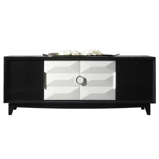 Contemporary Media Console with Geometric Design – High-quality home furnishing
