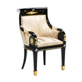 Elegant Upholstered Armchair with Luxurious Detailing